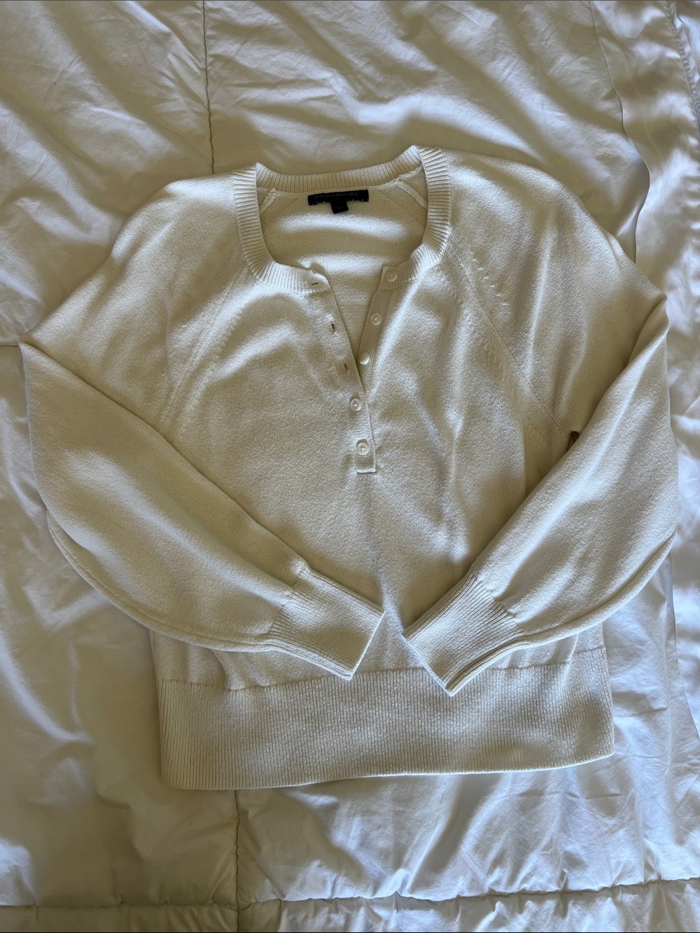 Banana Republic Scoop-Neck Henley Sweater